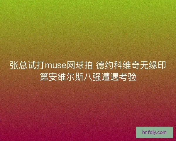 张总试打muse网球拍 德约科维奇无缘印第安维尔斯八强遭遇考验
